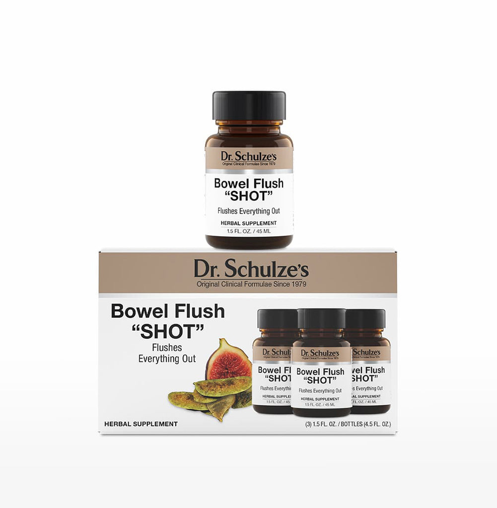 Dr. Schulze's Bowel Flush Shot - Kräuter-Shot um den Alptraum von gestern Abend am Morgen los zu sein